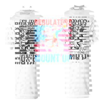 Mount Up Regulators 4Th Of July Independent Day Usa Flags T-Shirt | Mazezy