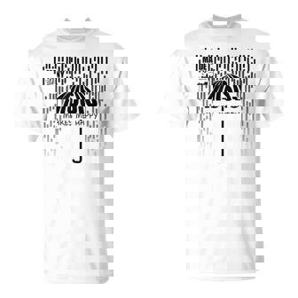 Music Makes Me Happy、音楽にインスパイアされたアパレル、ニューヨーク、ジャズ Tシャツ - Kawaiitshirt