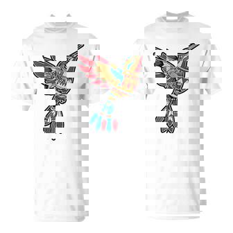 Native American Haida Hummingbird Tlingit Indian Pride T-Shirt | Seseable UK