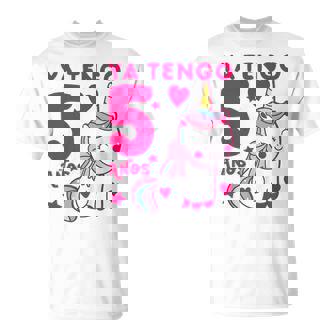 Niños Ya Tengo 5 Años 5º Cumpleaños Niña Chica 5 Años Unicornio Camiseta unisex - Regaloses
