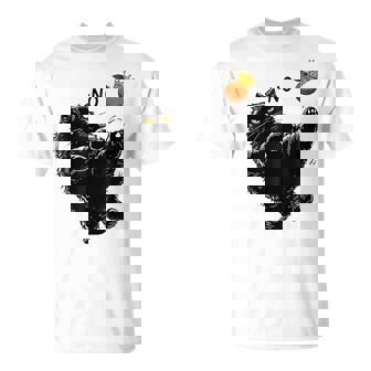 No Kings In America Black Cat T-Shirt - Thegiftio UK
