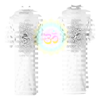 Om Meditación Cojín Yoga Mat Iyengar Yoga Camiseta unisex - Regaloses