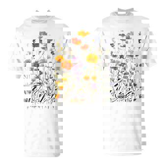 Oma Wildflowers Grandma Mother's Day Christmas Floral T-Shirt - Monsterry