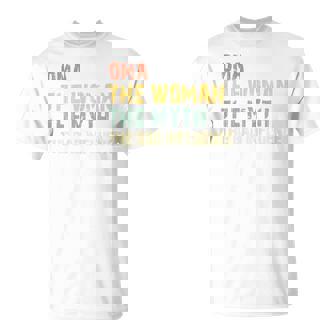 Oma The Woman The Myth The Bad Influence Vintage T-Shirt | Mazezy