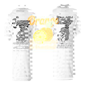 Orange You Glad It's The Weekend Fun Citrus Fruit Back Tシャツ - Kawaiitshirt