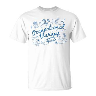 Ot Occupational Therapy Vintage Ot Month Groovy For Women T-Shirt - Thegiftio UK