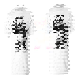 Panda Drôle Danse Rock Musique Dab Panda Pour Filles Enfants Garçons T-Shirt - Cadeauxyz