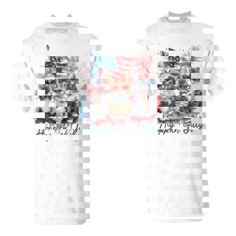 Patriotic Cats American Flag Cat Happy 4Th Of July T-Shirt - Thegiftio