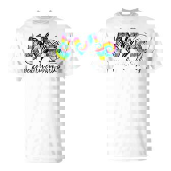 Peace Love Bowling Tie Dye Bowling Lovers T-Shirt - Monsterry