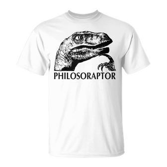 Philosoraptor Lustig -Irales Mem Dinosaurier T-Shirt - Geschenkecke