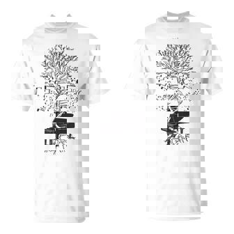 Pianiste Instrument Clavier Arbre Piano Pianiste T-Shirt - Cadeauxyz
