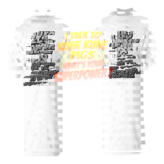 Pig Dad Mom Talkuperpower Kune Kune Tシャツ - Kawaiitshirt