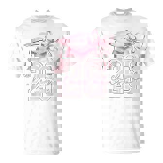 Pink Senior 2026 Coquette Bow Class Of 2026 Girls Graduation T-Shirt - Monsterry