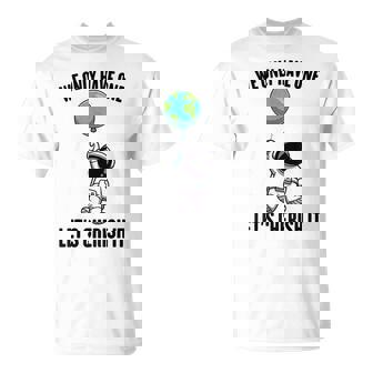 Planets We Only Have One Let's Cherish It 宇宙飛行士 Tシャツ - Kawaiitshirt