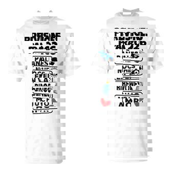 Previsiones 2026 Anuncio De Embarazo Para Futuros Papás Camiseta unisex - Regaloses