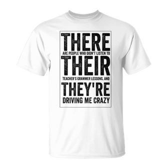 Professeur D'anglais Drôle Ils Sont Là Professeur D'anglais T-Shirt - Cadeauxyz