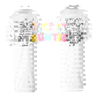 Promoted To Auntie Est 2025 Soon To Be Aunt T-Shirt - Monsterry