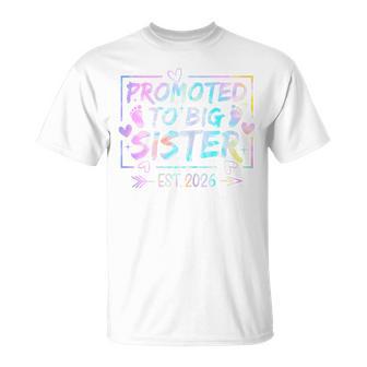 Promoted To Big Sister 2026 Soon To Be Big Sis Girls T-Shirt - Thegiftio UK