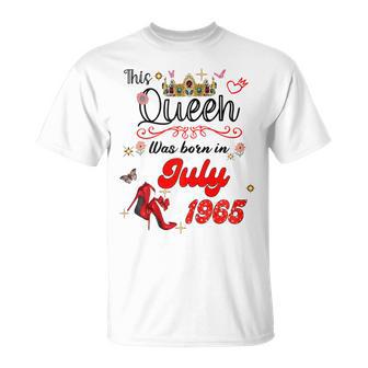 Questa Regina È Nata Nel Luglio 1965 Luglio Compleanno Donne Maglietta - Novitaregali