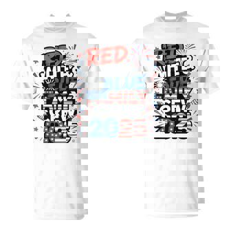 Red Blue White Family Crew 2025 4Th Of July T-Shirt - Monsterry