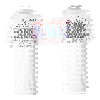 Red White And Blonde Western Country Cowgirl 4Th Of July T-Shirt | Mazezy