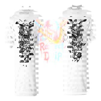 Red White Blue Baseball Ice Cream Drip Youth Boys Baseball T-Shirt | Mazezy