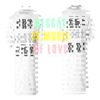 Reggae Is Music Of Love 長袖tシャツ Tシャツ - Kawaiitshirt