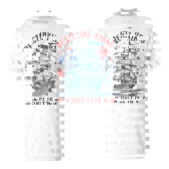 Rejecting Kings Since 1776 Liberty Patriotic Usa Sailboat T-Shirt | Mazezy