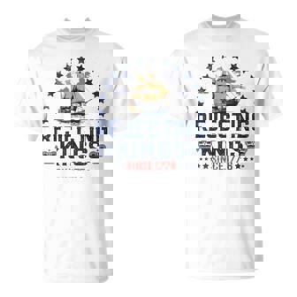 Rejecting Kings Since 1776 Vintage Patriotic No Kings T-Shirt | Mazezy