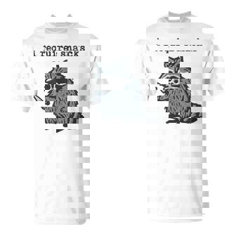 I Require Snacks Raccoon T-Shirt | Mazezy