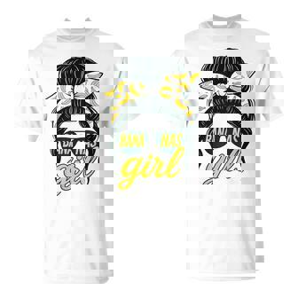 Retro Bananas Last Name Coquette Bow Bananas Girl T-Shirt - Thegiftio UK