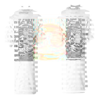 Retro Beach Bum Surf Wave Vintage Tropical Sunset Aesthetic T-Shirt - Monsterry