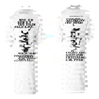 Retro Cat Inside Every Older Person Is A Younger Person Meme T-Shirt - Thegiftio