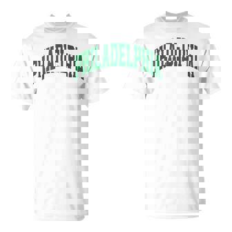 Retro Philadelphia Souvenir Classic Philadelphia Green T-Shirt | Mazezy