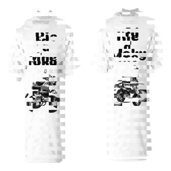 I Ride A Monkey オートバイ ミニバイクシャツ Tシャツ - Kawaiitshirt