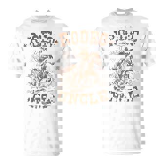 Rodeo Uncle Western Cowboy Family Matching Father's Day T-Shirt | Mazezy