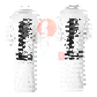 Samurai Japonés Rojo Eclipse Guerrero Arte Camiseta unisex - Regaloses