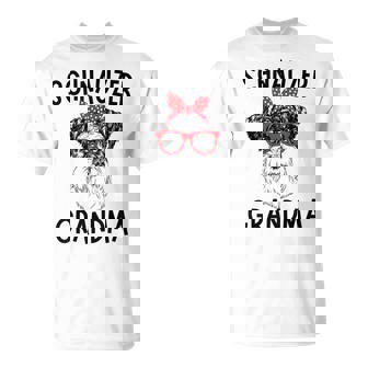 Schnauzer Grandma Miniature Schnauzer Dog Nana Mother's Day T-Shirt - Thegiftio