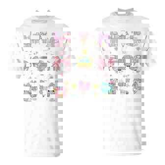 School Pencils And Bows Teacher Bow Coquette Pencil Girls T-Shirt | Mazezy