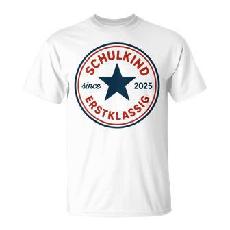 Schulkind 2025 Erstklassig T-Shirt - Geschenkecke