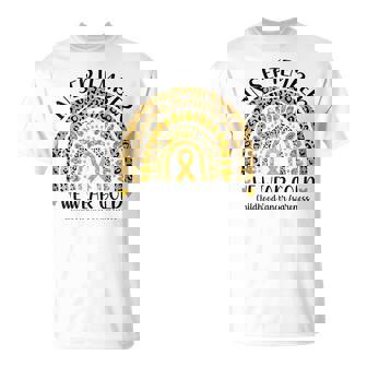 In September We Wear Gold Rainbow Childhood Cancer Awareness T-Shirt | Seseable CA