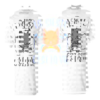 Sieste Chat Chaton Humour Drôle Fille Enfant T-Shirt - Cadeauxyz