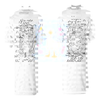 Silly Goose Teacher Club Back To School First Day T-Shirt | Mazezy