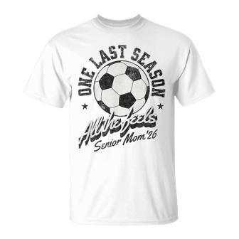 Soccer Senior Mom 2026 Distressed T-Shirt - Monsterry