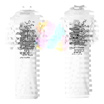Souvenir Deoyage Minimaliste À L'aquarelle Deéoul Corée Duud T-Shirt - Cadeauxyz