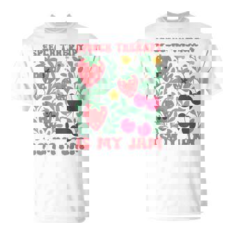 Speech Therapy Is My Jam Boho Floral Speech Pathology Slp T-Shirt - Monsterry