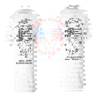 Stars Stripes And Equal Rights Eagle Usa Flag 4Th Of July T-Shirt - Monsterry