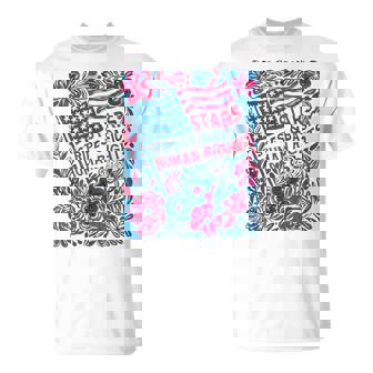 Stars Stripes Human Rights 4Th Of July Floral American Flag T-Shirt | Mazezy