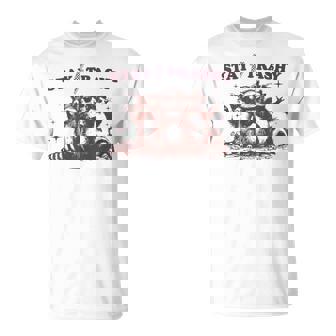 Stay Trashy Raccoon Opossum Tシャツ - Kawaiitshirt