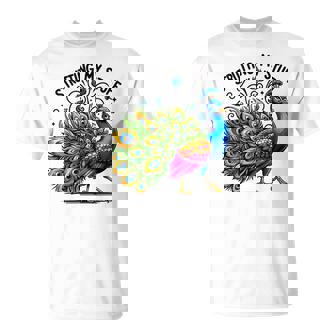 Strutting Mytuff カラフル 孔雀好き Tシャツ - Kawaiitshirt